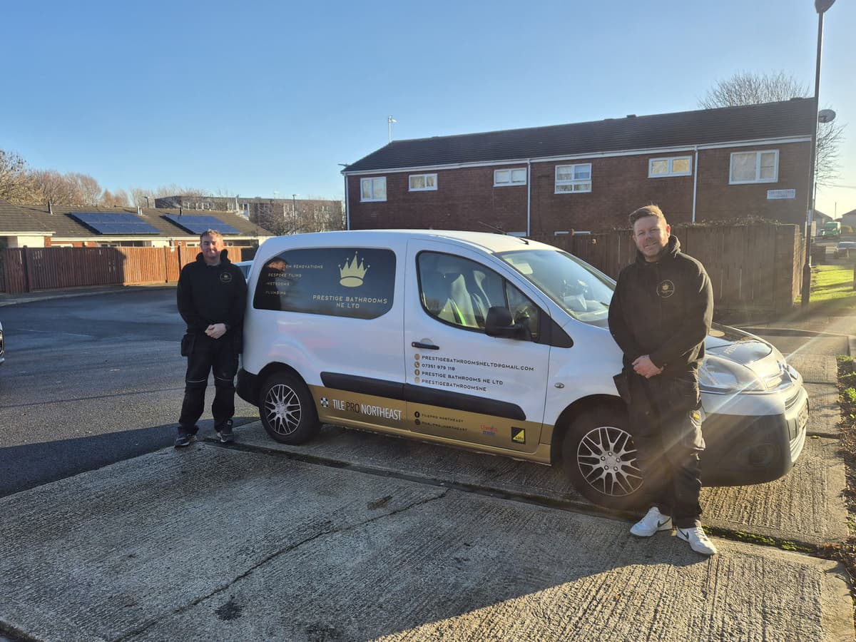 Mike and Mark, the owners of Prestige Bathrooms